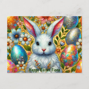 FIONA ~ GELUKKIG PAAS KONIJN GROET ~ FEESTDAGENKAART