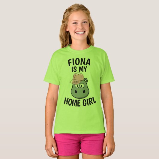 FIONA HIPPO Funny T-shirts (Voorkant volledig)