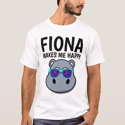 FIONA HIPPO ME REND HEUREUX T-shirts (Devant)