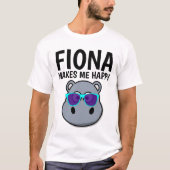 FIONA HIPPO ME REND HEUREUX T-shirts (Devant)