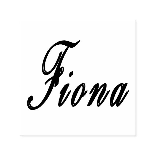 Fiona naam Logo, Zelfinktende Stempel (Design)
