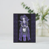 Fiona Paars Gothic Couture Fairy Briefkaart (Staand voorkant)