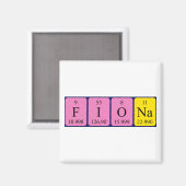 Fiona Periodieke Naam magnet Magneet (Voorkant / Achterkant)