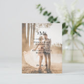 Fiona Photo Gras Monogramme Programme de Mariage M (Debout devant)