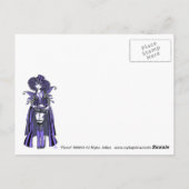 Fiona Purple Couture gothique Fée Carte postale (Dos)