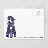 Fiona Purple Couture gothique Fée Carte postale (Dos)
