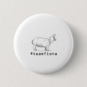 Fiona The Baby Hippo #teamfiona Hippopotamus Ronde Button 5,7 Cm