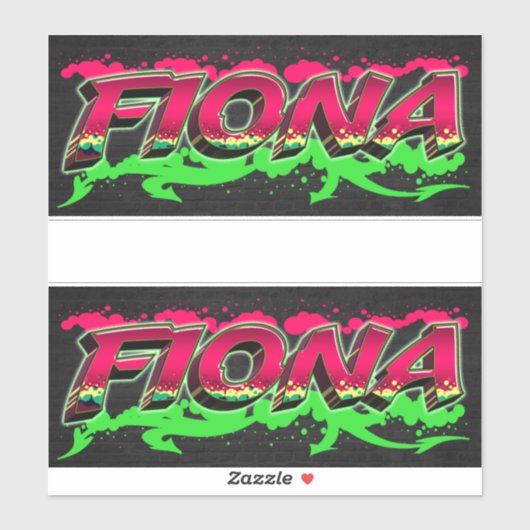 Fiona Vorname Name Graffiti Aufkleber Sticker (Vel)