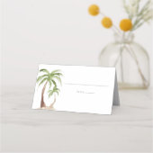 FIONA Waterverf Palm Tree Tropical Beach Guest (Voorkant)