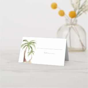 FIONA Waterverf Palm Tree Tropical Beach Guest