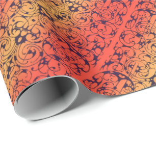 Fiore rood, amber en zwart cadeaupapier