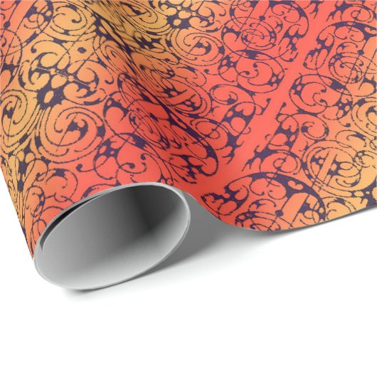 Fiore rood, amber en zwart cadeaupapier (Rol Hoek)