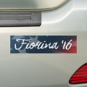 Fiorina '16 Witte Autograaf -.png Bumpersticker (Op auto)