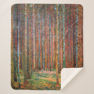 Fir Forest de heer Gustav Klimt Sherpa Deken