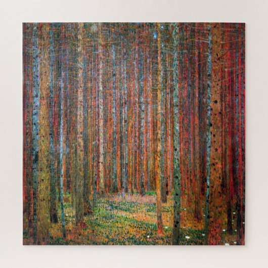 Fir Forest | Gustav Klimt | Legpuzzel (Verticaal)