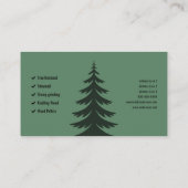 Fir Forest - Lumberjack Services Visitekaartje (Achterkant)