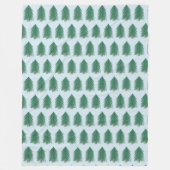 Fir Tree Forest Fleece Deken (Voorkant)