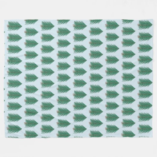 Fir Tree Forest Fleece Deken (Voorkant (Horizontaal))