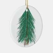 Fir Tree Forest Keramisch Ornament (Rechts)