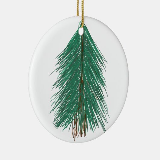 Fir Tree Forest Keramisch Ornament (Rechts)