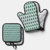 Fir Tree Forest Ovenwant & Pannenlap Set (Voorkant / Achterkant)