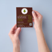 Fir Tree-ontwerp, kerstboomverkoop Flyer (Hand)