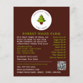 Fir Tree-ontwerp, kerstboomverkoop Flyer (Voorkant)