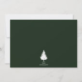 Fir Tree Silhouette Forest Landschap Foto bruiloft Save The Date (Achterkant)