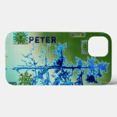 Fir Tree & Snowflakes & Your Name Case-Mate iPhone Case (Achterkant (horizontaal))