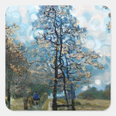 FIR TREE VIERKANTE STICKER (Voorkant)