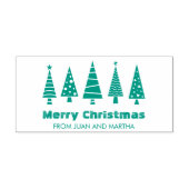 Fir Trees kerst Self-Inking Rubber Stamp Zelfinktende Stempel (Design)