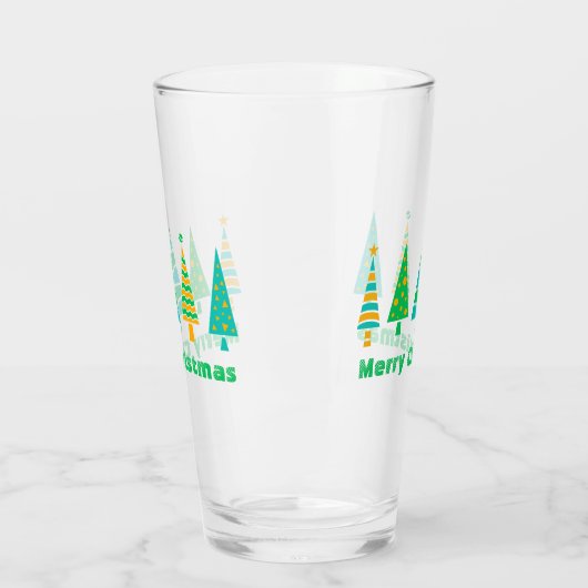 Fir Trees kerstglas Glas (Links)