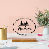 Fir Trees Oval Design ID304 (Mariage)