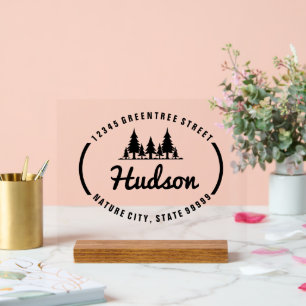 Fir Trees Oval Design ID304