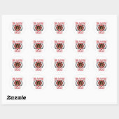Fire Academy Afstudeerder Afstuderen Ronde Sticker (Vel)