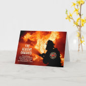 Fire Academy Afstuderen Gefeliciteerd Kaart (Gele Bloem)