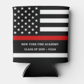 Fire Academy Afstuderen Thin Red Line Koelbox Blikjeskoeler (Voorkant)