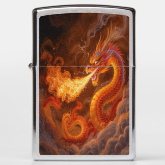 Fire Ademende Dragon Zippo aansteker