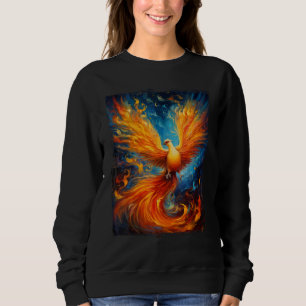 Fire and Phoenix Mythical Bird Rising Born Again Trui