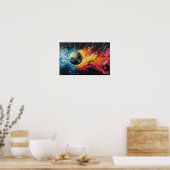 Fire and Water Surround the Earth Poster (Keuken)