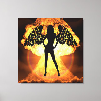 Fire Angel Canvas Afdruk