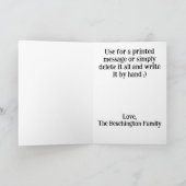 *~* Fire AP94 Carte d'anniversaire du boule de gol (Intérieur)