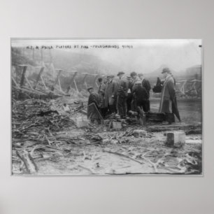 FIRE at Polo Grounds, New York 1911 Poster