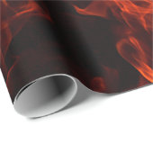 Fire background flame black hot cadeaupapier (Rol Hoek)