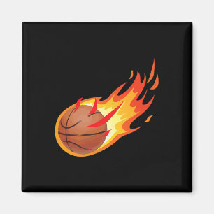 Fire Ball Basketbal Shot is vuur en maakt games Magneet