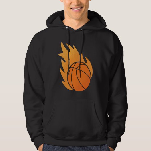 Fire Basketball Hoodie (Voorkant)