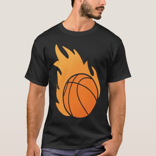 Fire Basketball T-shirt (Voorkant)