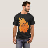 Fire Basketball T-shirt (Voorkant volledig)