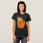 Fire Basketball T-shirt (Voorkant volledig)