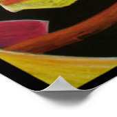 Fire - Black Art Print (Hoek)